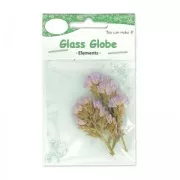 Fiori secchi 6 cm Lilla x1