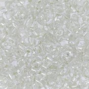 MiniDuo 2x4 mm Crystal Silver Lined x10g