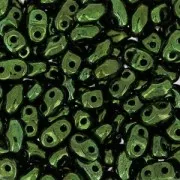 MiniDuo 2x4 mm Jet Green Luster x10g