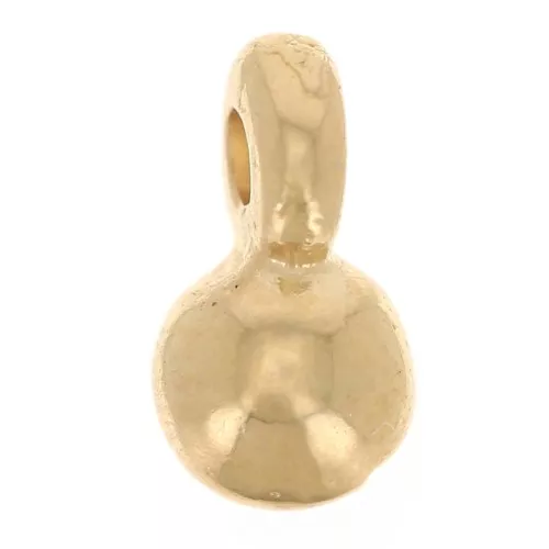 Ciondoli a pallina da 3,5 mm - Dorato con oro fino x5