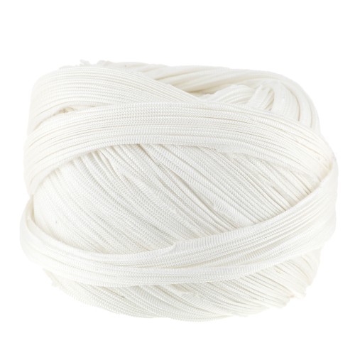 Nastro twill di seta Shibori White x10cm