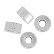 Tubi 3.5x2 mm Placcatura Argento Antico x10|raw }}