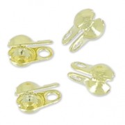 Terminali catena con palline mm. 1.5 light gold x10|raw }}