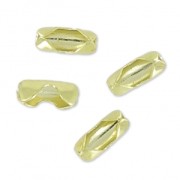 Terminali catena con palline mm. 1.5 light gold x10