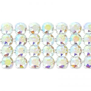 Swarovski Crystal Mesh 40001 4 file 11 mm Crystal AB x5cm