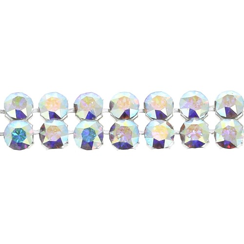 Swarovski Crystal Mesh 40001 2 file 5,3 mm Crystal AB x5cm