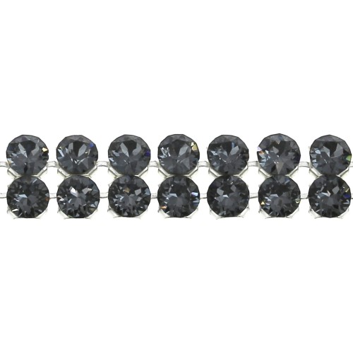 Swarovski Crystal Mesh 40001 2 file 5,3 mm Crystal Silver Night x5cm