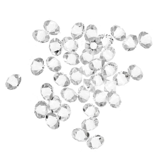Pietre di cristallo sciolte in resina - Joblot Swarovski - da 1 a 6 mm - Crystal x10g