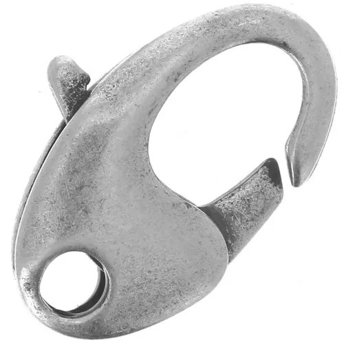 Chiusura moschettone mm. 10.5 argenté vieilli  x1