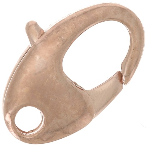 Chiusura moschettone mm. 10.5 doré rose x1