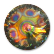 Cabochon Swarovski 1122 Rivoli 16 mm Occhio di pavone