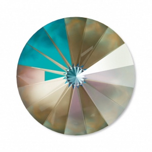 Cabochon Swarovski 1122 Rivoli 12 mm Crystal Army Green DeLite x1