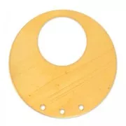 Pendente rotondo piatto 3 fori 42 mm in rame x1