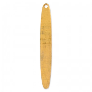 Pendente ovale 45x6 mm in rame x1