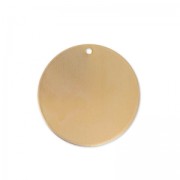 Pendente rotondo bombato 29 mm in rame x1|raw }}