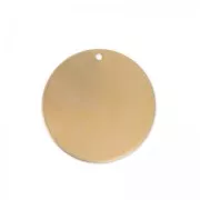 Pendente rotondo bombato 29 mm in rame x1