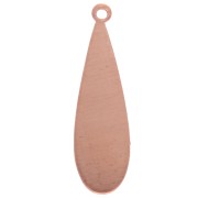 Pendente goccia 31x9 mm in rame x1