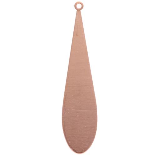 Pendente goccia 54x12 mm in rame x1