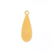 Ciondolo goccia 21x7 mm in rame x1