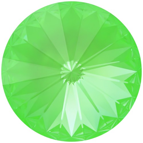 Cabochon Swarovski 1122 Rivoli 14 mm - Cristallo verde elettrico Ignite x1