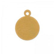 Ciondolo rotondo 15 mm in rame x1