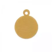 Ciondolo rotondo 15 mm in rame x1