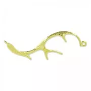 Separatore corno di cervo 2 anelli 35 mm dorato x1