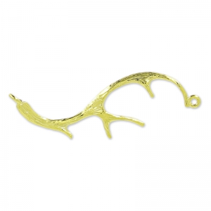 Separatore corno di cervo 2 anelli 35 mm dorato x1