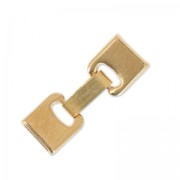 Chiusura a gancio per laccetto 10 mm dorato rosa x1