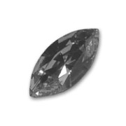 Navette Swarovski 4228 15x7 mm Crystal Silver Night