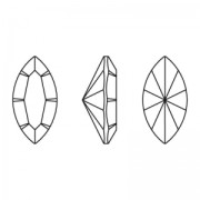 Swarovski 4228 6x3 mm Topazio Fumé x4