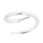 Anello flessibile doppio taglia 54 per perle semi-forate in Argento 92