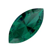 Swarovski 4228 15x7 mm Shuttle - Emerald Ignite x1