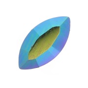 Swarovski 4228 6x3 mm Cristallo Scarabeo Verde navette x4