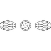 Chicco di riso Swarovski 5200 9x6 mm Jet