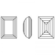 Cabochon Swarovski 4527 8x6 mm - Zaffiro scuro ricreato x1