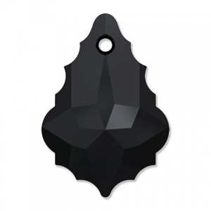 Goccia barocca Swarovski 6090 16x11 mm Jet x1