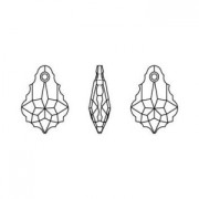 Goccia barocca Swarovski 6090 16x11 mm Jet x1