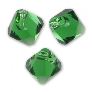 Swarovski 6328 8 mm Dark Moss Green ciondolo Biconi x4
