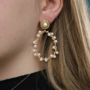 Cabochon Nacré Swarovski 5817 6 mm Pearlescent White Pearl x1