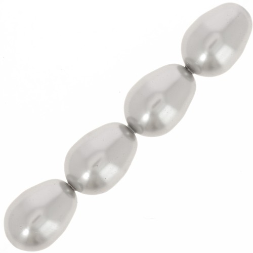 Perle perlate Swarovski 5821 11x8 mm Light Grey Pearl x5