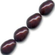 Pere Swarovski 5821 mm. 11x8 Maroon Pearl x5