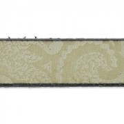 Laccetto cuoio motivo Paisley10 mm Greige x50cm|raw }}