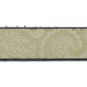 Laccetto cuoio motivo Paisley10 mm Greige x50cm