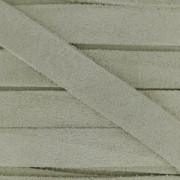 Laccetto di cuoio aspetto pelle di daino 10 mm Greige x50cm