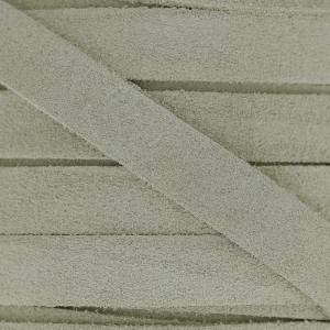 Laccetto di cuoio aspetto pelle di daino 10 mm Greige x50cm