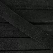 Laccetto di cuoio aspetto pelle di daino 10 mm Nero x50cm