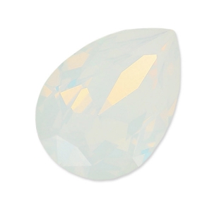 Cabochon Swarovski 4320 8x6 mm Opale bianco x1