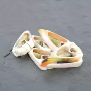 Pendente pezzo di conchiglia 50 mm Crema x 1