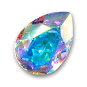 Cabochon Swarovski 4320 pera mm. 8x6 Crystal AB x1